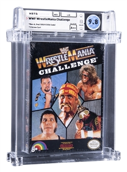 1990 NES Nintendo (USA) "WWF WrestleMania Challenge" Sealed Video Game - WATA 9.8/A++
